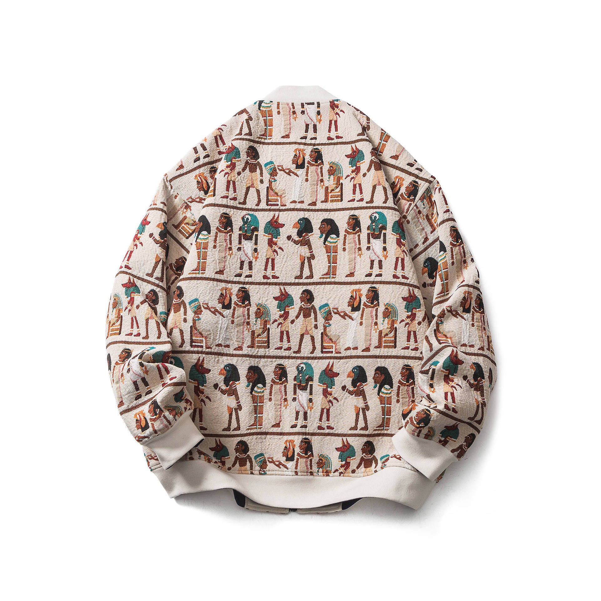 Loose Embroidered Double Sided Bomber Jacket