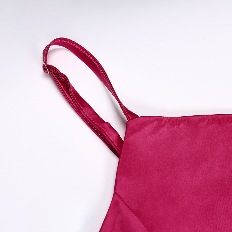 Slit Off-shoulder Off-waist Fringed Dress