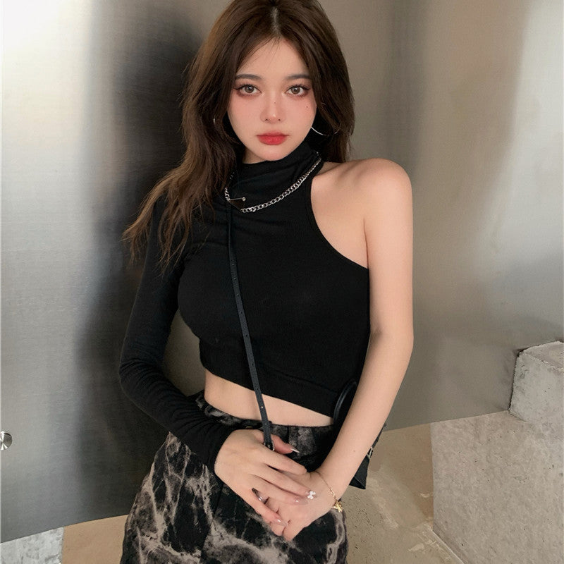 Skinny Cropped Chic Long Sleeve Top