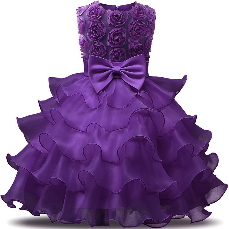 Baby Girl Dress Bridesmaid Wedding Party Children Clothing
