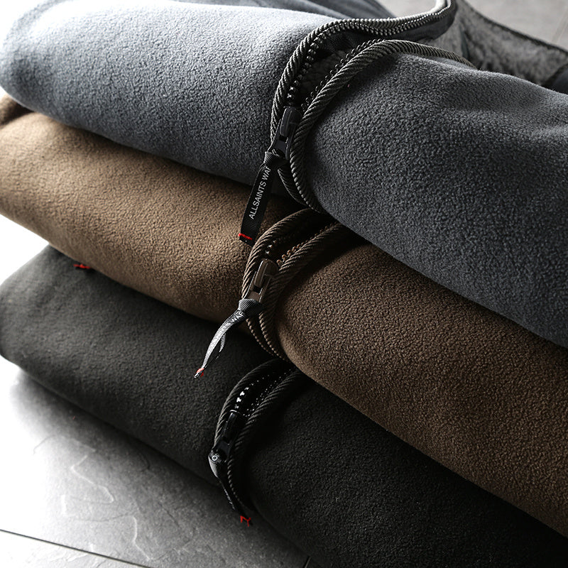 Outdoor Warm Fleece Soft Shell Cotton Coat Lamb Wool Outer