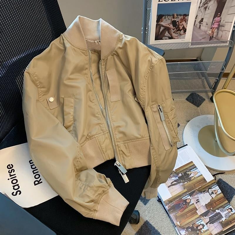 American Retro Bomber Jacket Baseball Uniform